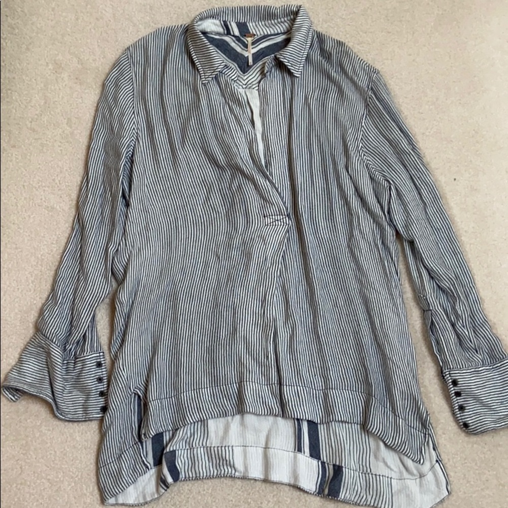 Free People Stripe Pullover